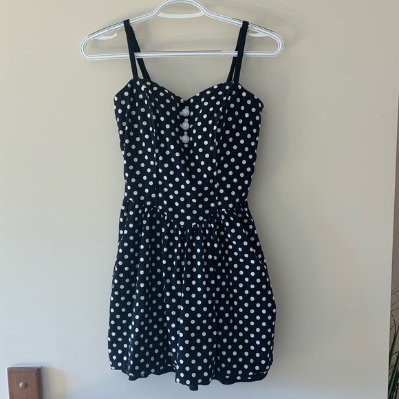 Hot Topic Polka Dot Sun Dress 